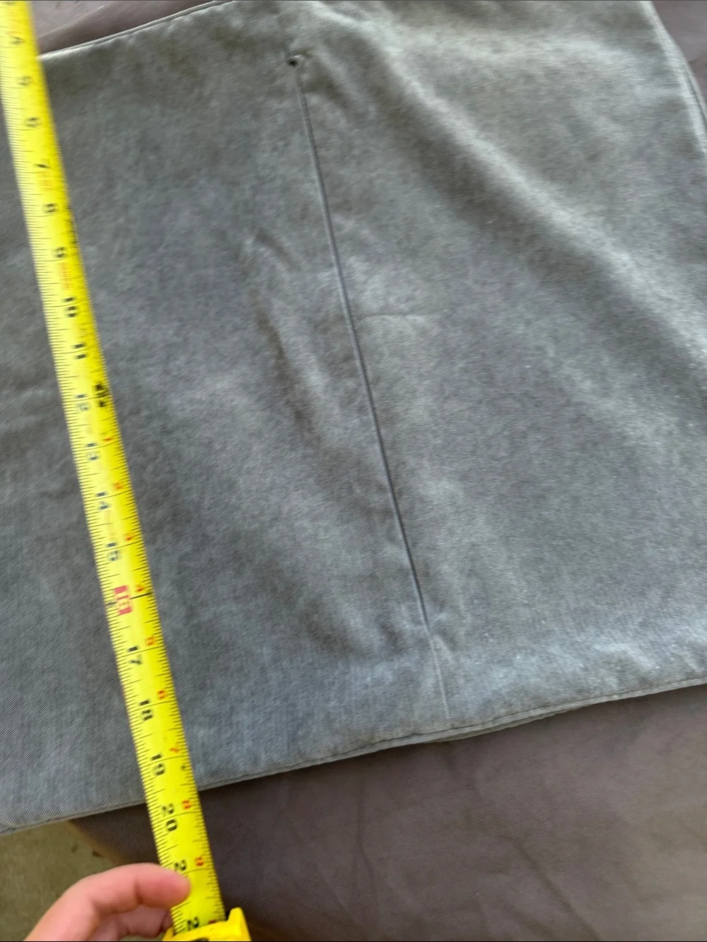 Soft Gray Velvet Square Pillow Cover - Neutral Accent